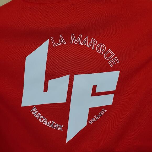 LF the Brand Cropped Branded Logo Vest in Red Size S - Picture 9 of 12